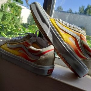 Vans with flame design